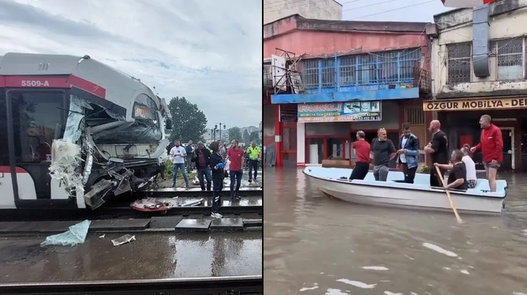 Bir haftada Samsun: Sel, tramvay kazası, tekrar sel