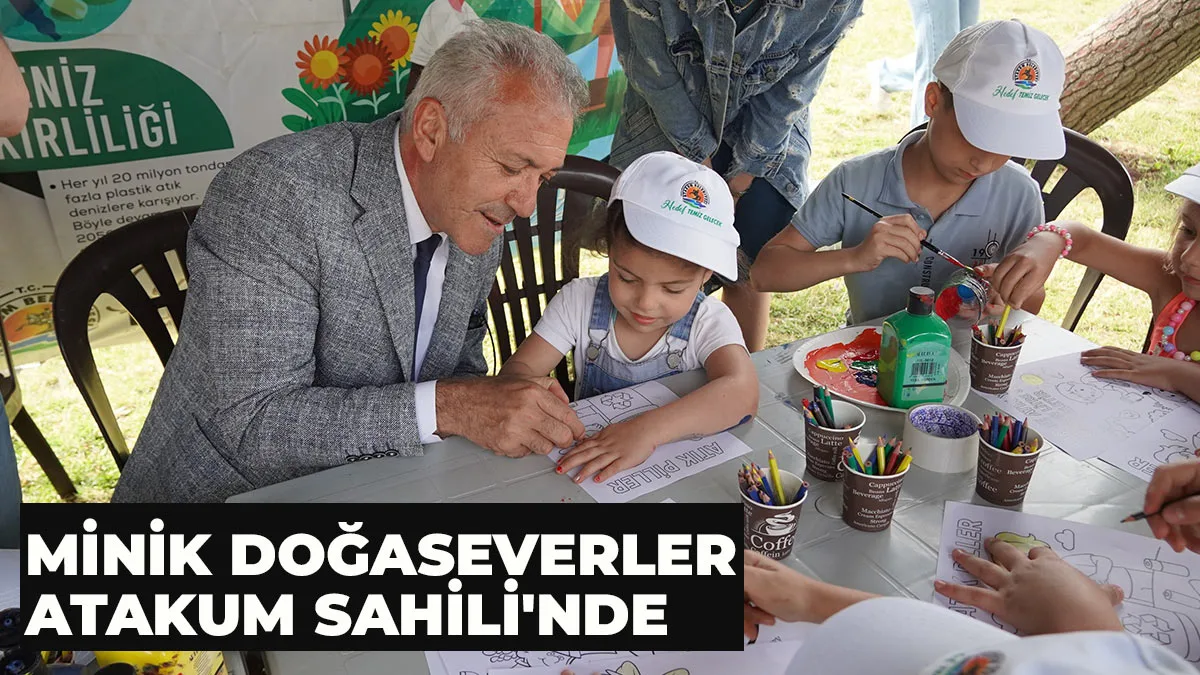 Doğasever minikler Atakum Sahili’nde