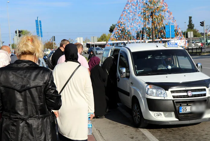 Samsun’da dolmuşçulardan 8,5 lira talebi