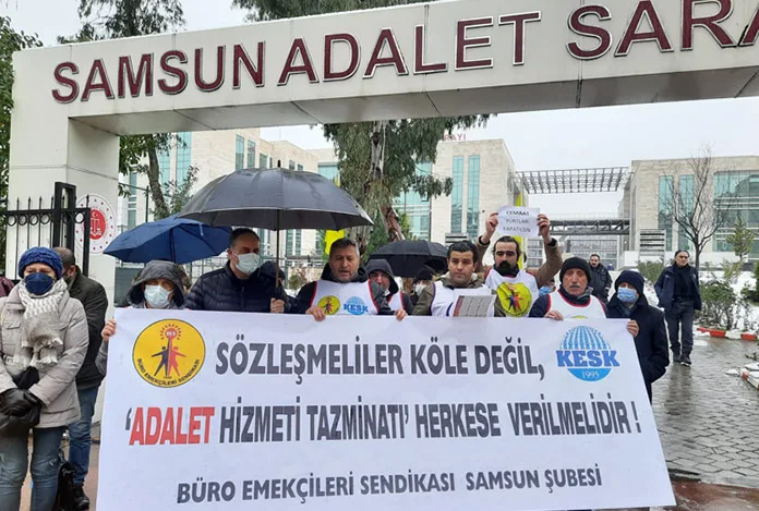 Çalışanlar ‘adalet’ istedi