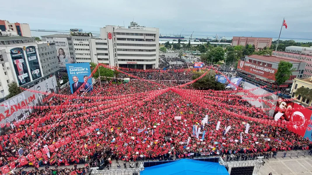 Kemal Kılıçdaroğlu’ndan Samsun vaatleri: “Samsun’u demiryollarıyla Mersin’e ve İskenderun’a bağlayacağız, Çarşamba Şeker Fabrikası’nı açacağız”