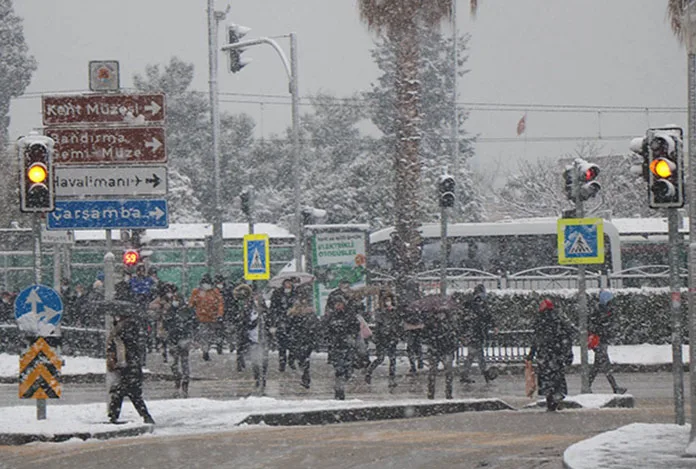 Samsun’a kuvvetli kar uyarısı