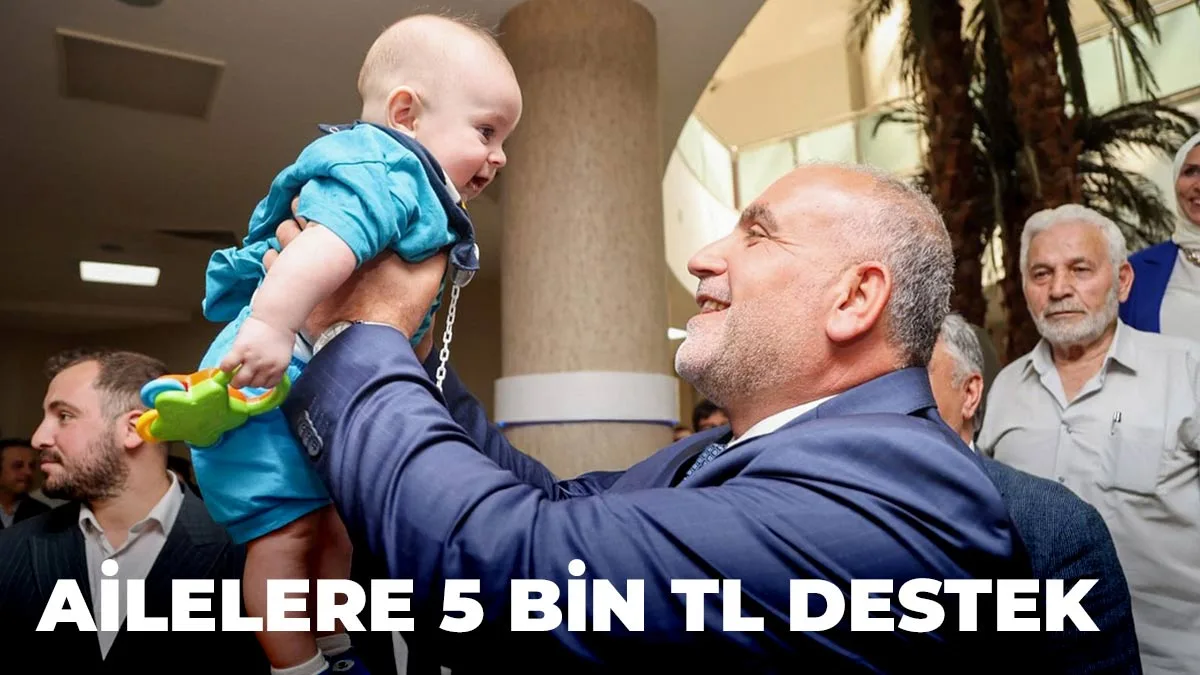 Başkan Sandıkçı: “Ailelerimize 5 bin Türk lirası destek sağlıyoruz”