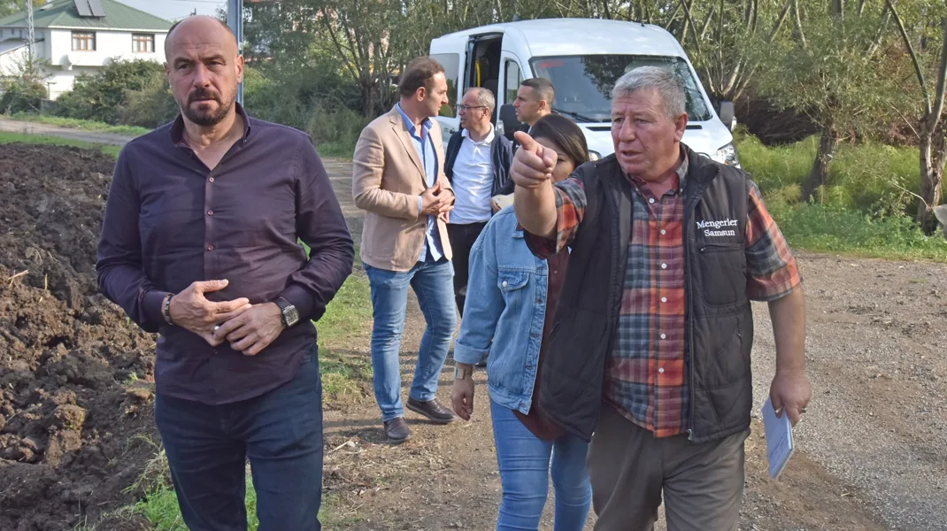 Tekkeköy’de doğalgaz çalışmaları sürüyor