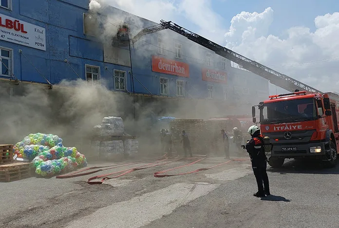 Samsun Gıda Borsası’ndan alevler yükseldi