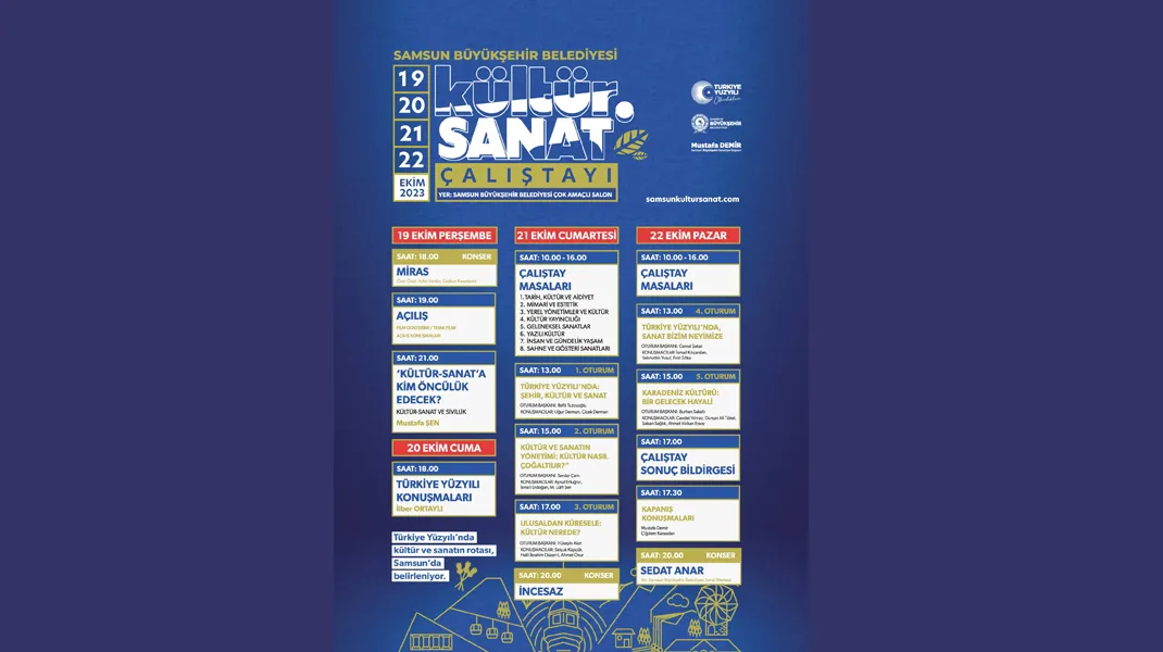 Samsun’da Kültür ve Sanat Çalıştayı: İlber Ortaylı da katılacak