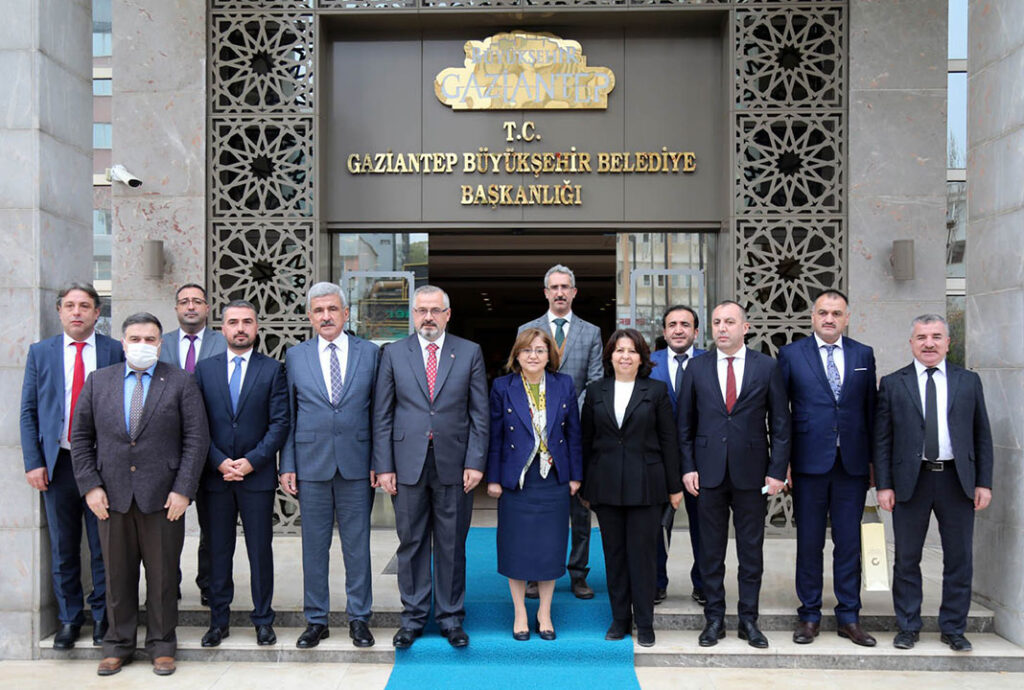 Samsunlu belediye başkanları Teknofest 2022 için Gaziantep’te