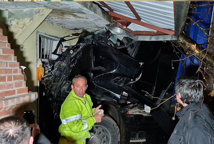 TIR şoförünün şanssız günü