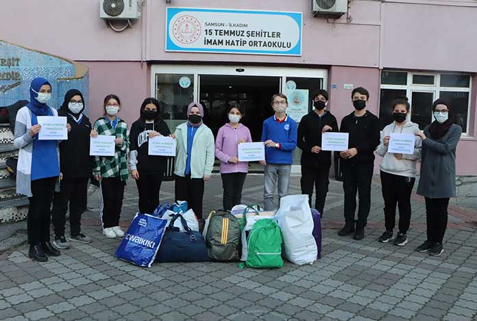 Öğrencilerden alkışlanacak hareket