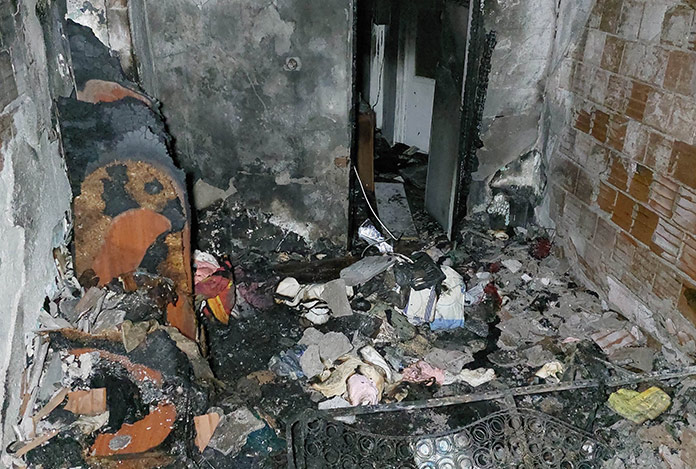 Yangında anne oğul hayatını kaybetti