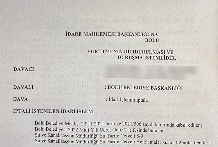 Su indirimine AK Partililer dava açtı