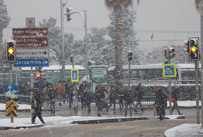 Samsun’a kuvvetli kar uyarısı