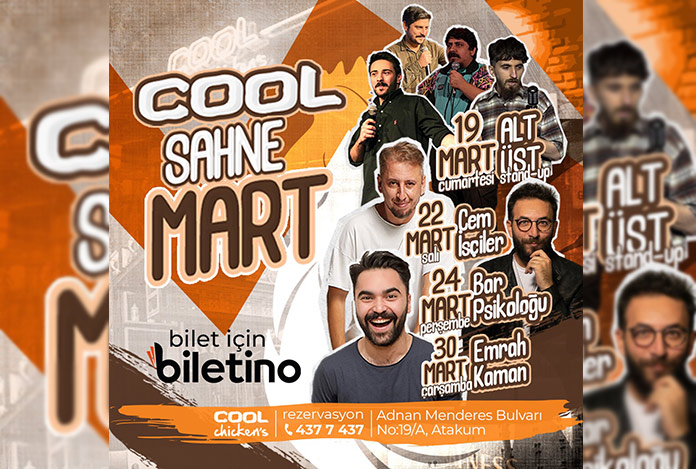 Samsun’da stand-up’ın yeni adresi: COOL Chicken’s