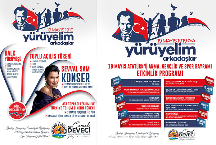 Atakum’da 19 Mayıs coşkusu zirve yapacak