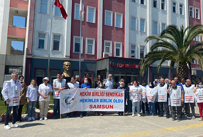 Samsun’da hekimler iş bıraktı