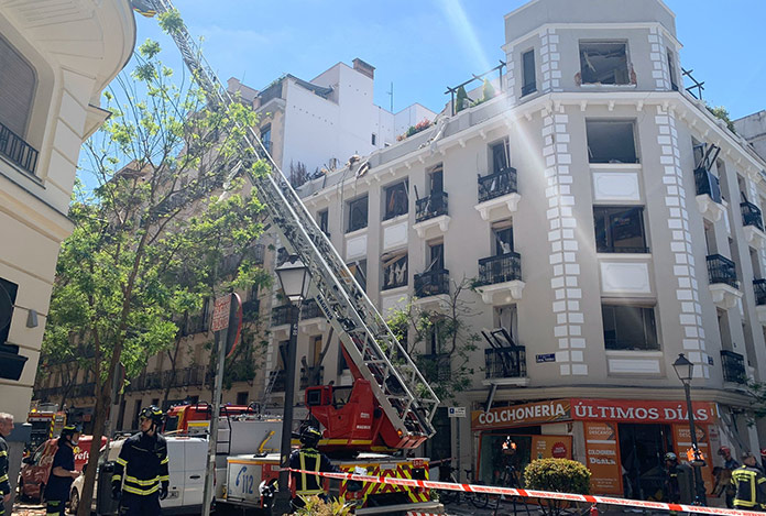 Madrid’de büyük patlama: 17 yaralı
