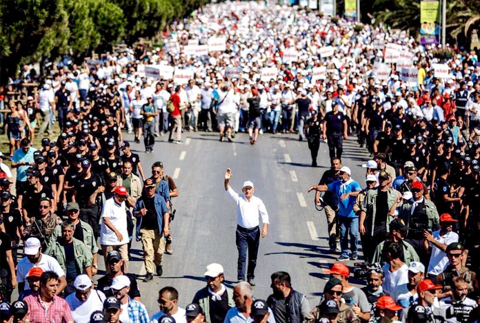 Adalet yürüyüşü devam ediyor