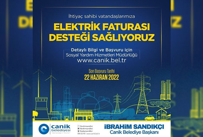 Belediyeden elektrik faturası desteği