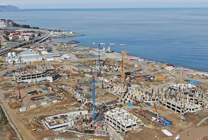 Trabzon şehir hastanesinin inşaatı durdu