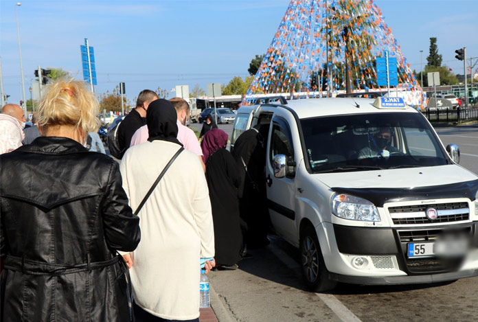 Samsun’da dolmuşçulardan 8,5 lira talebi