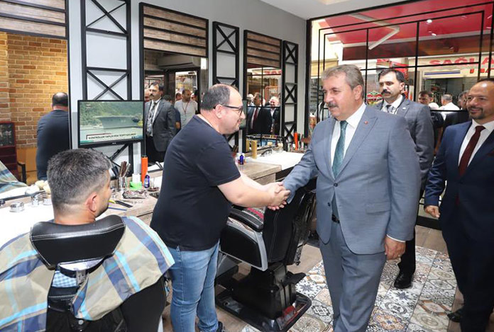 Mustafa Destici Samsun’da esnafla buluştu