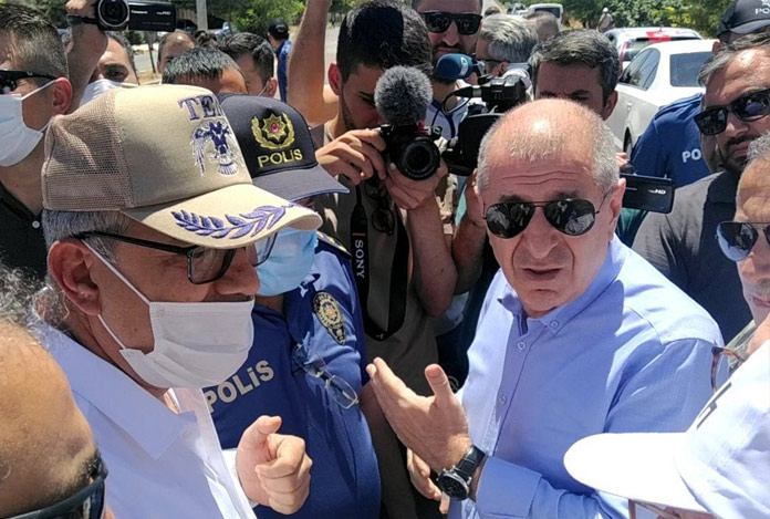 Ümit Özdağ Suriye sınırına yürüdü