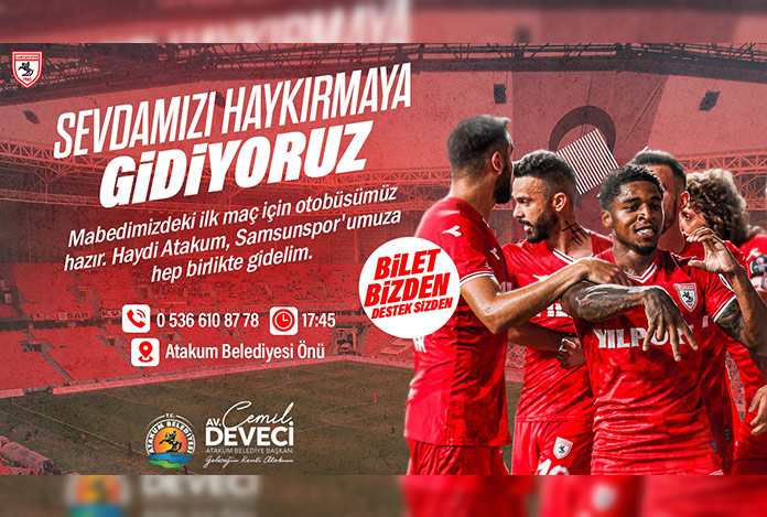 Atakum Belediyesi’nden Samsunspor’a tam destek