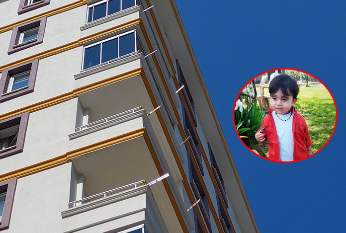 7. kattan düşen çocuk hayatını kaybetti