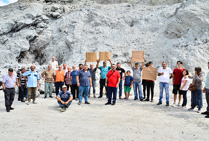 Samsun’da yol ve taş ocağı isyanı