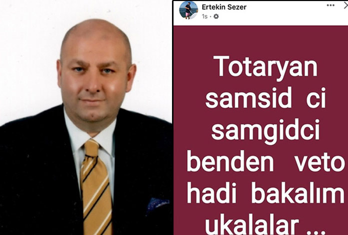 Samsun Yelken Kulübü Başkanı Sezer’den skandal paylaşım