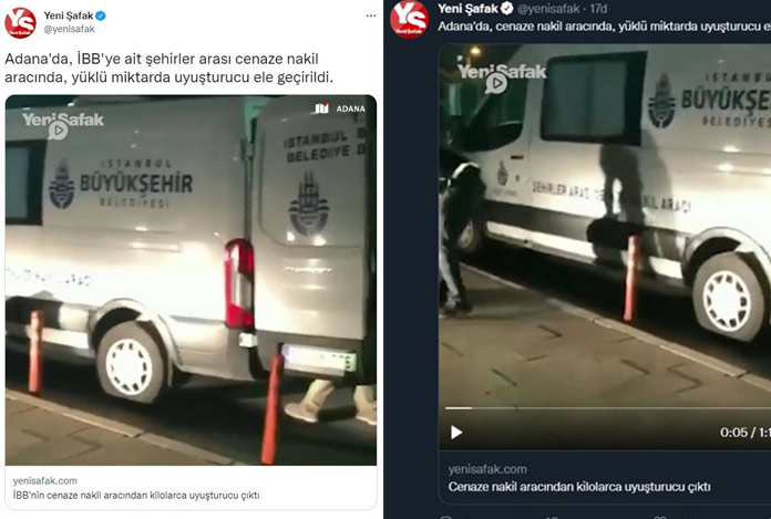 Yeni Şafak’tan cenaze nakil aracında uyuşturucu haberiyle ‘algı operasyonu’:
