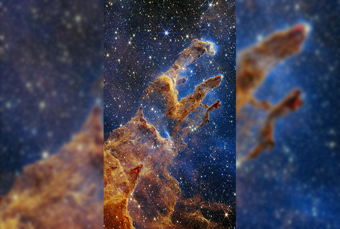 James Webb teleskobu Yaratılış Sütunları’nın yeni ve net görüntülerini çekti