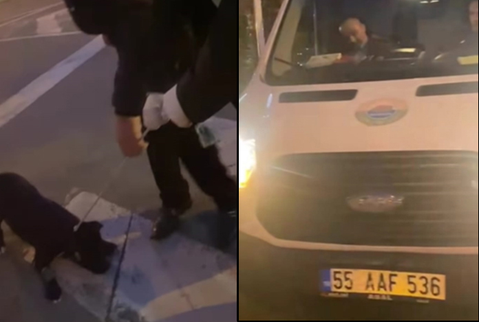 Samsun’da tepki çeken görüntüler