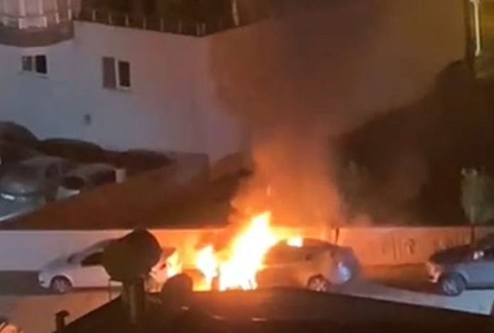 Mersin’de Ülkü Ocakları Başkanı’nın aracı kundaklandı