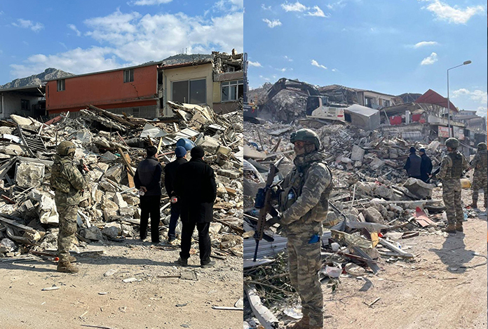 Türk askeri sahada: Yağmacılara gereken müdahale yapılıyor