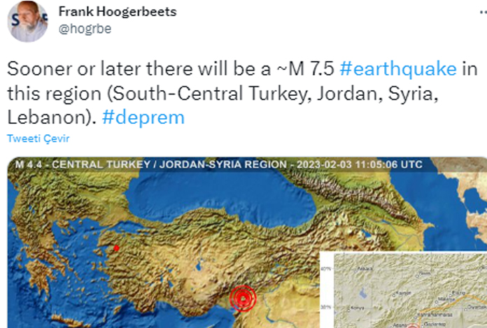 Amerikalı deprem uzmanı Kahramanmaraş depremi için 3 gün önceden uyarmış