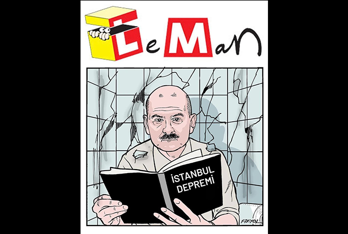 LeMan, “Bizim hazırlığımız İstanbul depremiydi” diyen Süleyman Soylu’yu kapağına taşıdı