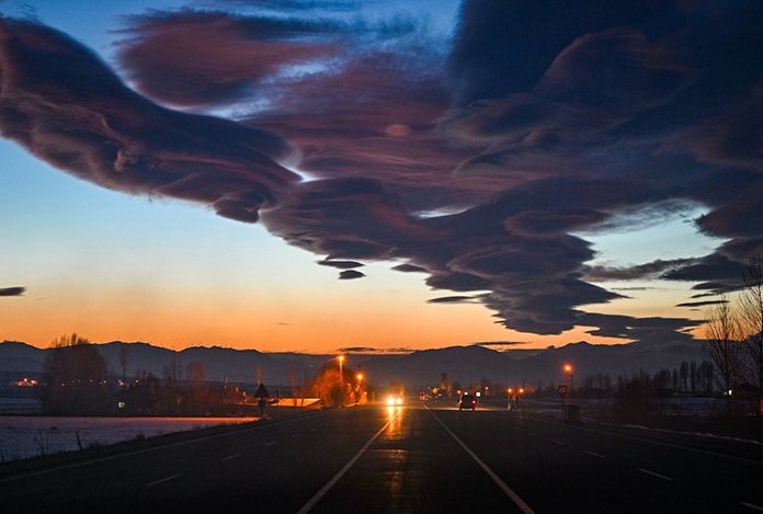 Van semalarında mercek bulutu görüldü