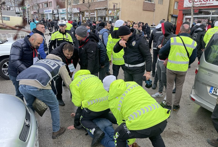 Boluspor-Samsunspor maçının ardından arbede çıktı