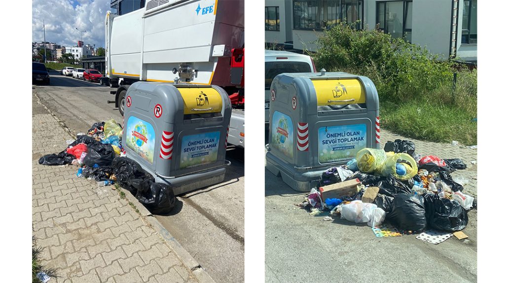 Atakum Belediyesi’nden ‘çöp konteyneri’ tepkisi 