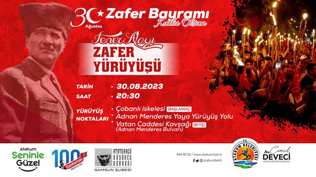 Zafer Bayramı coşkusu Atakum’da yaşanacak