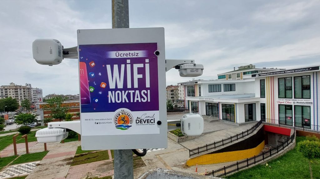 Atakum’da 27 noktada ücretsiz ve kotasız internet