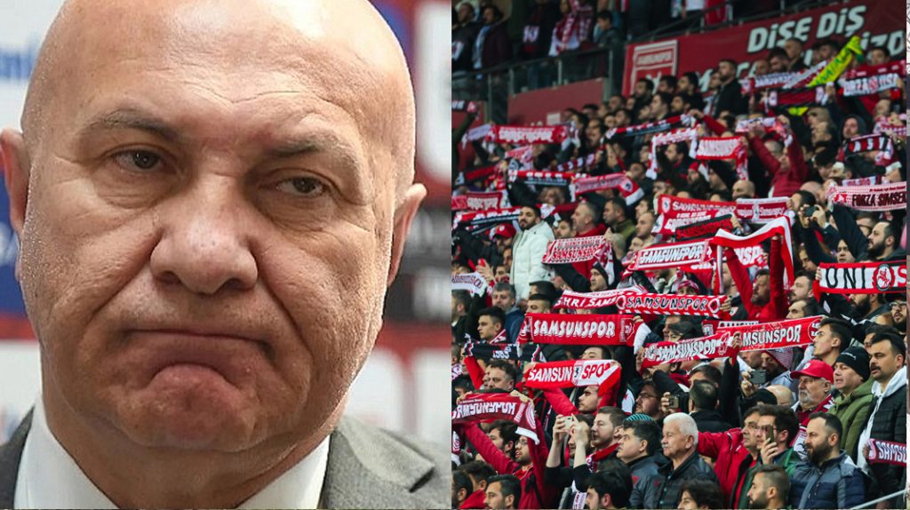 Samsunspor taraftarlarından Yüksel Yıldırım’a beste: “O kadar güvendin ama kendine, rezil ettin hep bizi aleme”