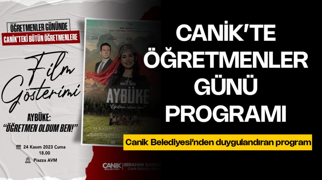 Canik Belediyesi’nden Öğretmenler Günü’nde anlamlı program