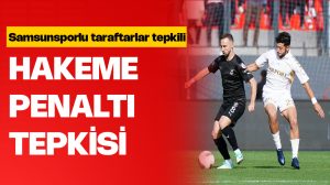 Samsunspor taraftarları hakeme tepkili