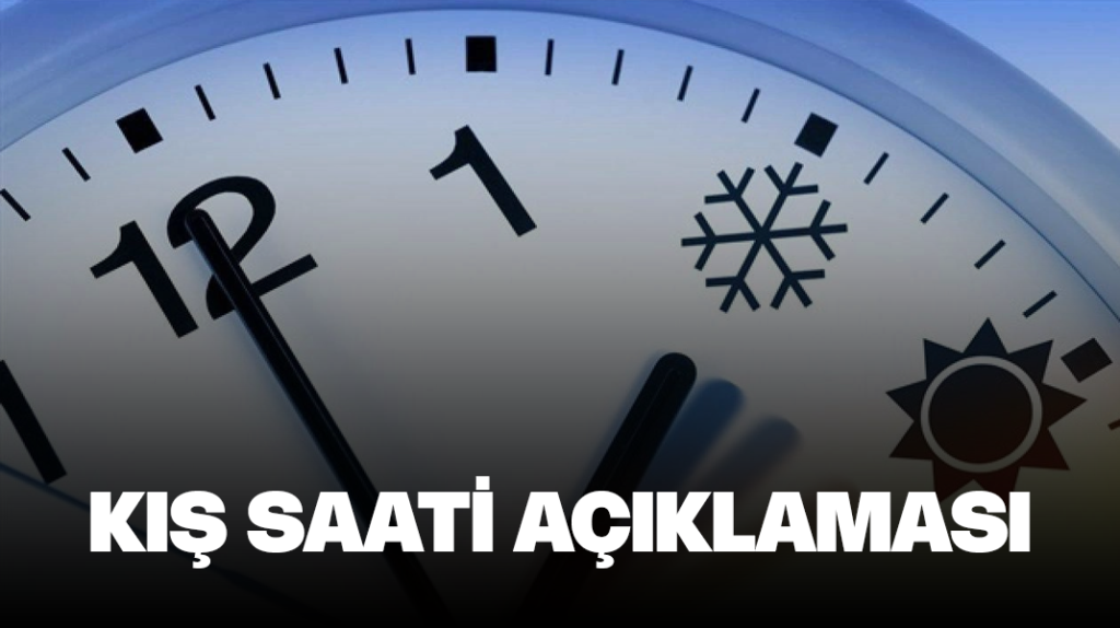 Kış saati açıklaması