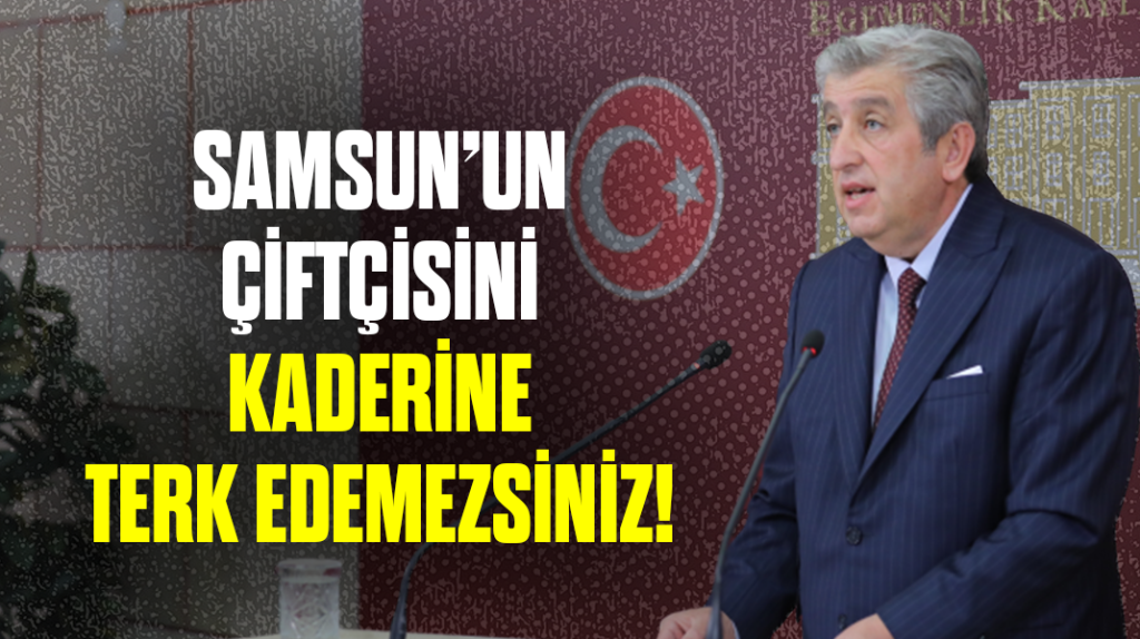 “Samsun’un çiftçisini kaderine terk edemezsiniz”