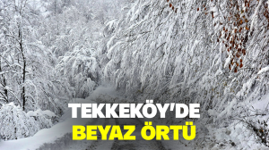 Tekkeköy’de beyaz örtü