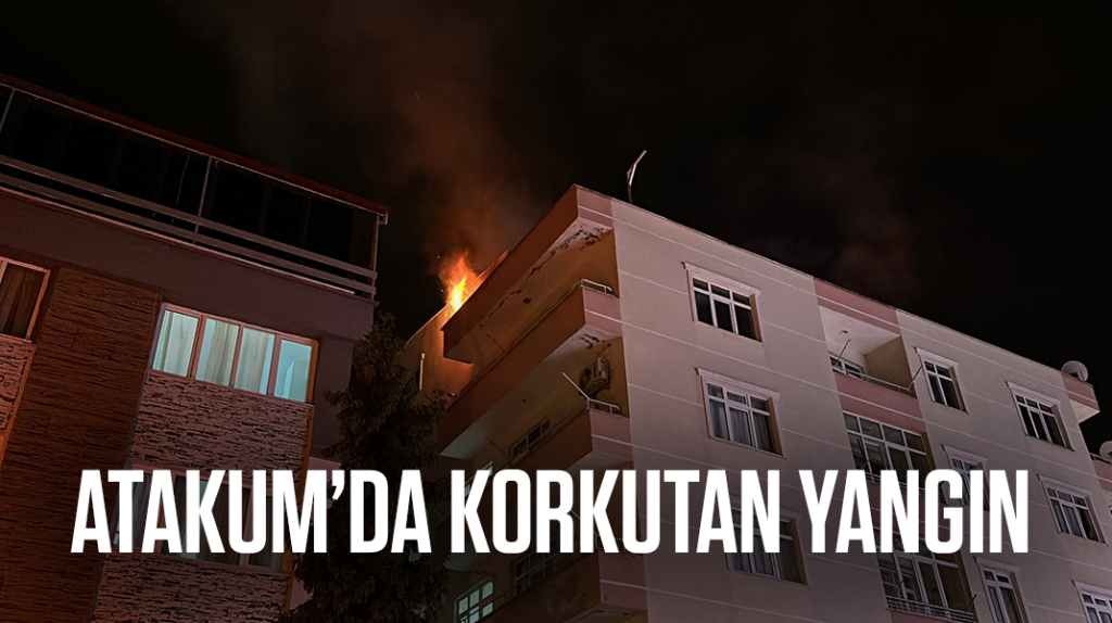 Atakum’da korkutan yangın