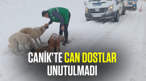 Canik’te can dostlar unutulmadı